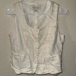 Rachel Zoe Women's Cream Button-Down Top